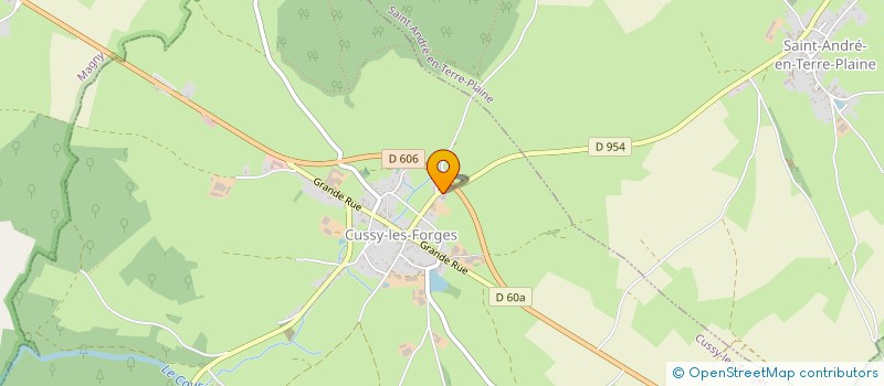 localisation de l'entreprise BOUCHERON SERVICE AGRI  CUSSY-LES-FORGES