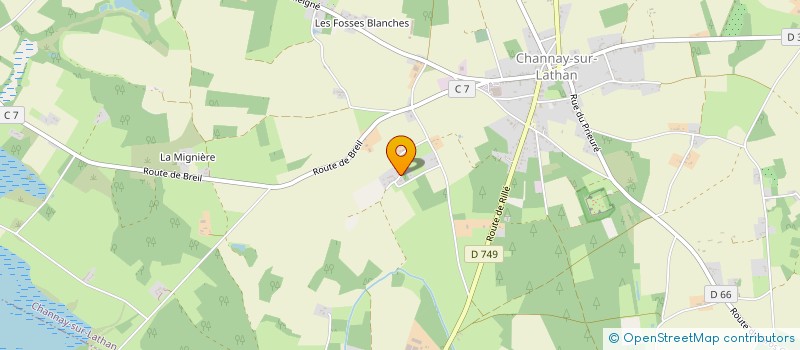 localisation de l'entreprise BOUCHET ADRIEN ELECTRICITE GENERALE  CHANNAY-SUR-LATHAN