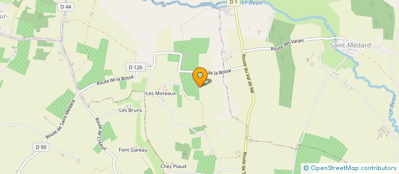 localisation de l'entreprise BOUCHET THIERRY à SAINT-MEDARD