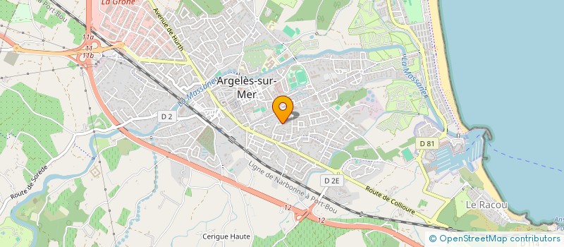 localisation de l'entreprise BOUCHON  ARGELES-SUR-MER