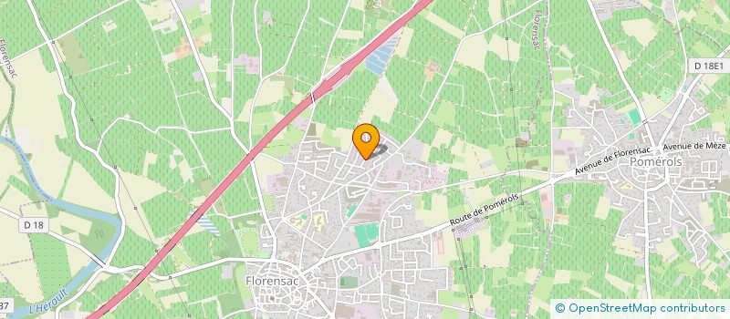 localisation de l'entreprise BOUCHON BOULE PEPE  FLORENSAC