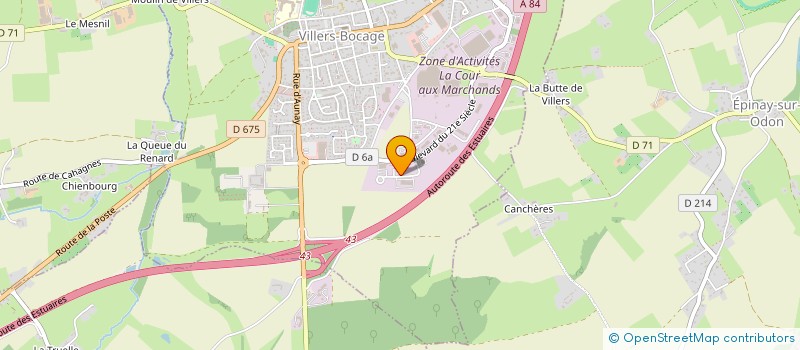 localisation de l'entreprise BOUCHON & HOUBLON à VILLERS-BOCAGE