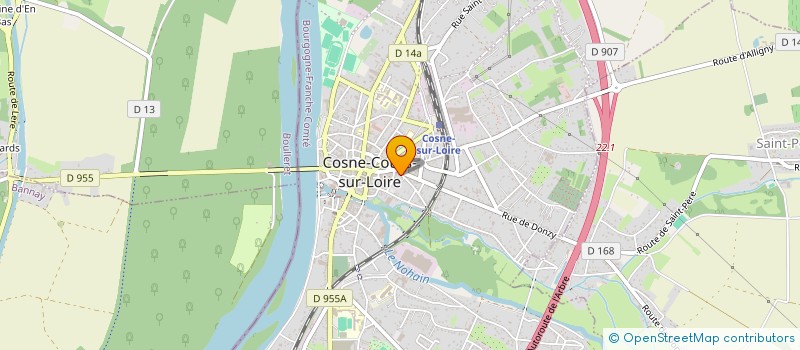 localisation de l'entreprise BOUCHONS D'AMOUR 58 à COSNE-COURS-SUR-LOIRE