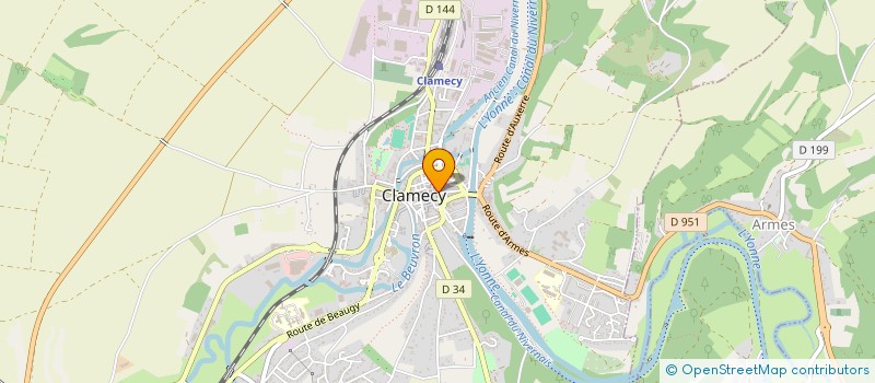 localisation de l'entreprise BOUCL'IN à CLAMECY