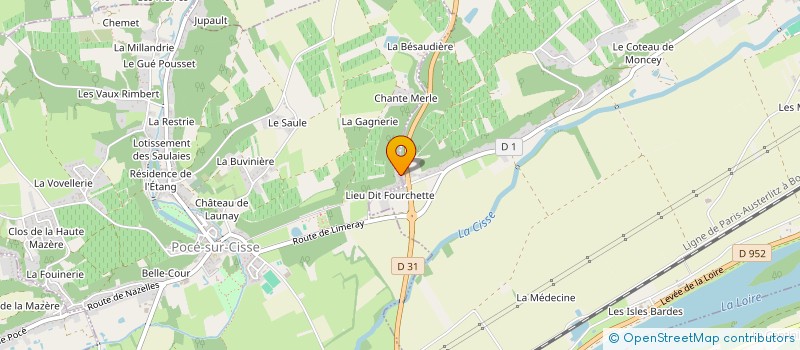 localisation de l'entreprise BOUCLET  POCE-SUR-CISSE