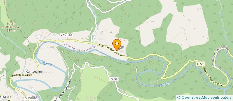 localisation de l'entreprise BOUCLETTE ET COMPAGNIE à MONTREDON-LABESSONNIE
