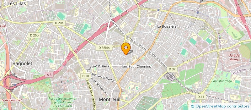 localisation de l'entreprise BOUCOL-01 à MONTREUIL