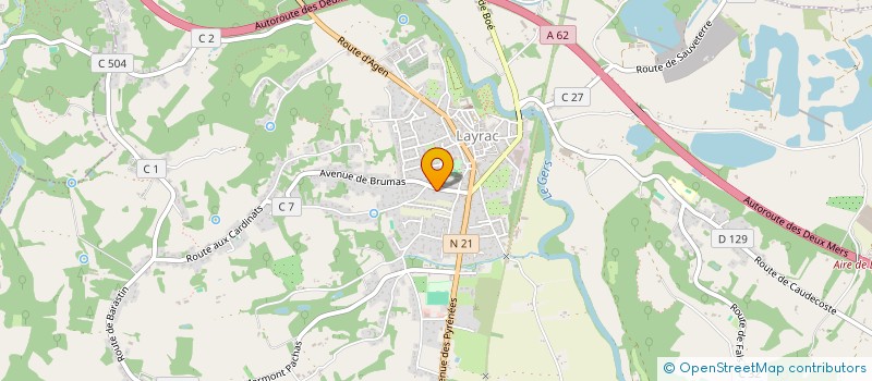 localisation de l'entreprise BOUCOMTE  LAYRAC