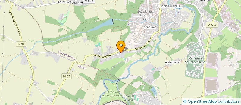 localisation de l'entreprise BOUCONNE AMBULANCES  CORNEBARRIEU