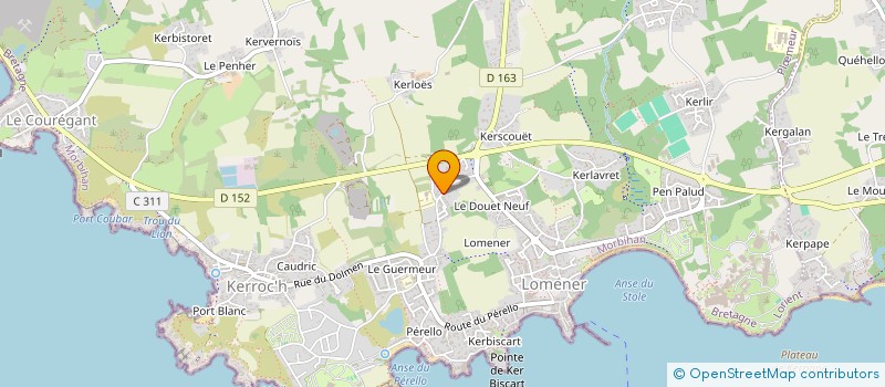 localisation de l'entreprise BOUCOU à PLOEMEUR