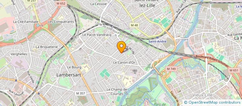 localisation de l'entreprise BOUCQ CORPORATION à LAMBERSART