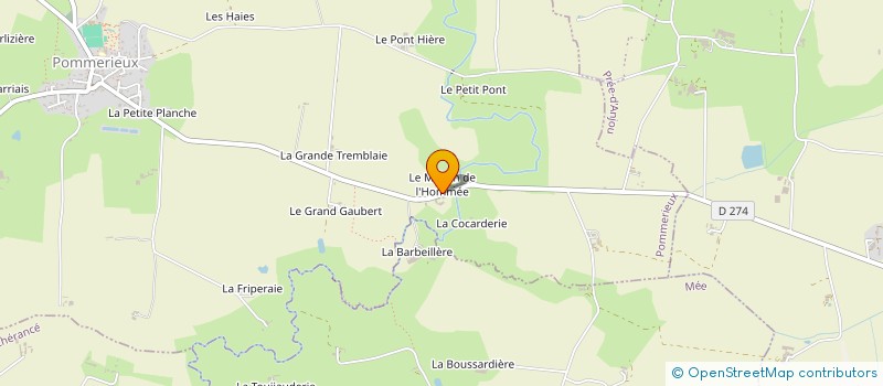 localisation de l'entreprise BOUD'BOIS à POMMERIEUX