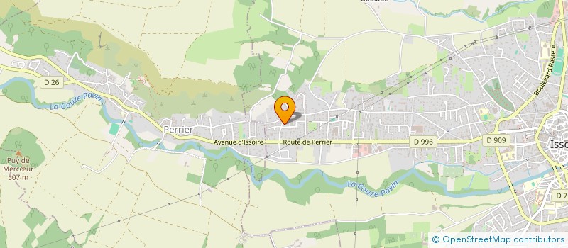 localisation de l'entreprise BOUD'CHATAIGNE  ISSOIRE