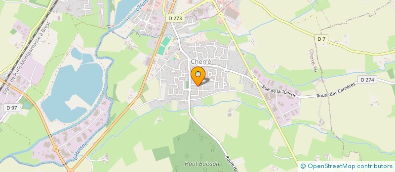 localisation de l'entreprise BOUD-NOOMA (VIVE LA SOLIDARITE DES PEUPLES ET DES HOMMES)  CHERRE-AU