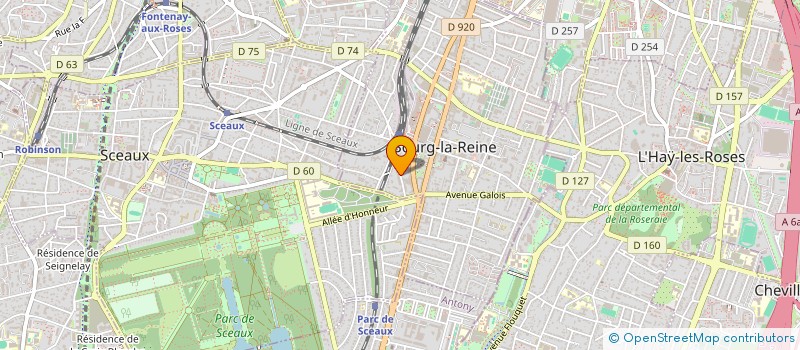 localisation de l'entreprise BOUDA à BOURG-LA-REINE