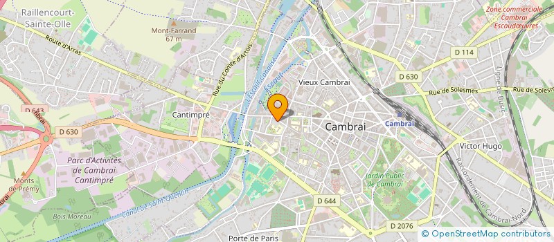 localisation de l'entreprise BOUDALIEZ à CAMBRAI