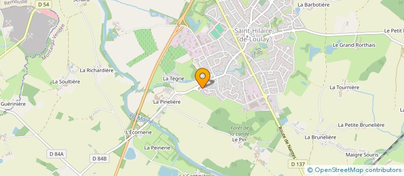 localisation de l'entreprise BOUDAUD FREDERIC à MONTAIGU-VENDEE