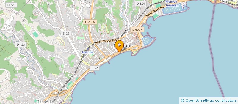 localisation de l'entreprise BOUDDHA BEACH à MENTON