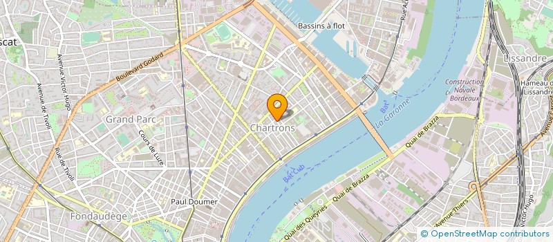 localisation de l'entreprise BOUDEBOIS à BORDEAUX