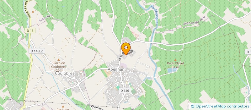 localisation de l'entreprise BOUDES  ABEILHAN