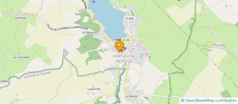 localisation de l'entreprise BOUDES ET FILS à VILLEFRANCHE-DE-PANAT