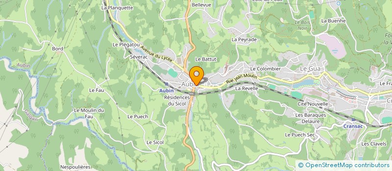 localisation de l'entreprise BOUDET BOBINAGE  AUBIN