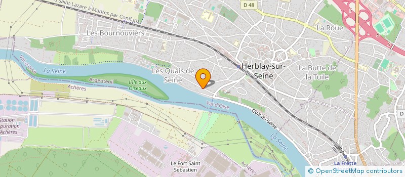 localisation de l'entreprise BOUDET OLIVIER PAUL  HERBLAY-SUR-SEINE