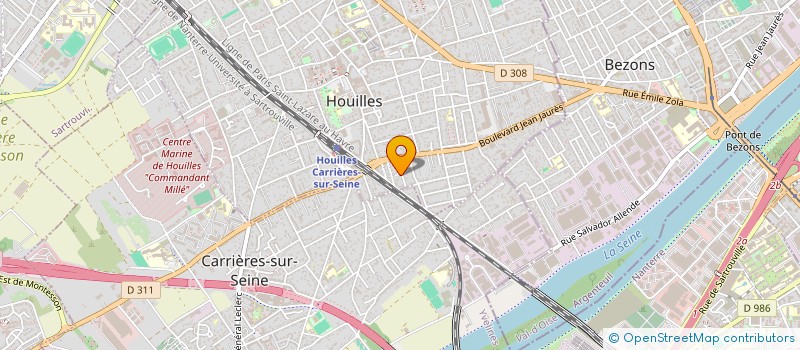 localisation de l'entreprise BOUDIAS à HOUILLES