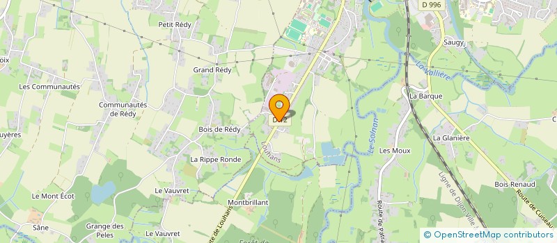 localisation de l'entreprise BOUDIER à LOUHANS
