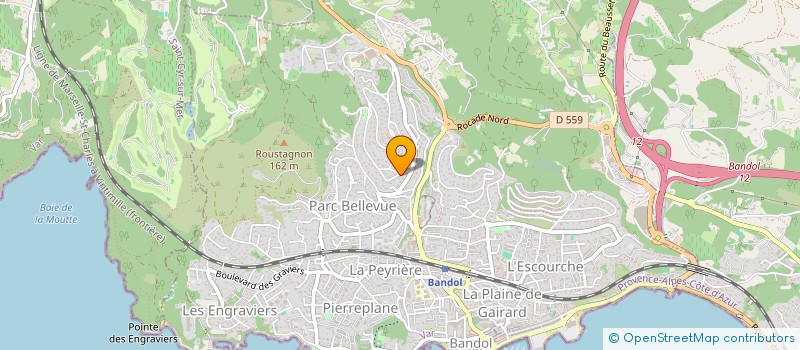 localisation de l'entreprise BOUDIER IMMOBILIER à BANDOL