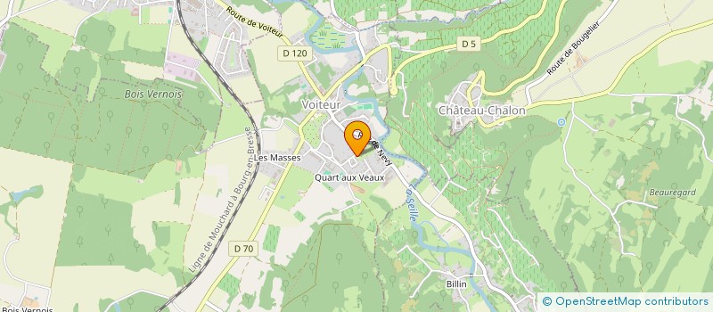 localisation de l'entreprise BOUDIER IMMOBILIER GESTION PARTICIPATION  VOITEUR