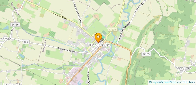 localisation de l'entreprise BOUDIGUES YVETTE ET ROQUES JOSETTE  TRIE-SUR-BAISE