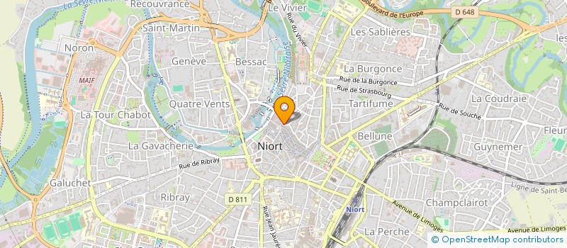 localisation de l'entreprise BOUDINIERE CONSEIL à NIORT