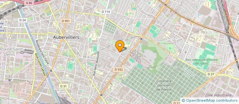 localisation de l'entreprise BOUDJEROUDI ET SAGHI BOUSSAD à AUBERVILLIERS