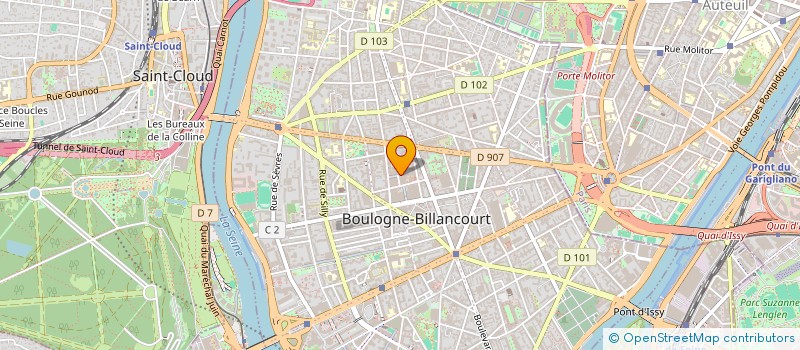 localisation de l'entreprise BOUDJOU à BOULOGNE-BILLANCOURT