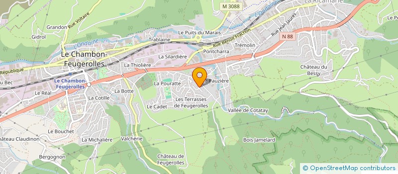 localisation de l'entreprise BOUDON FRERES  LE CHAMBON-FEUGEROLLES