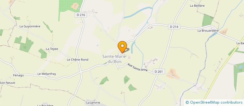 localisation de l'entreprise BOUDONNET PORET  SAINTE-MARIE-DU-BOIS