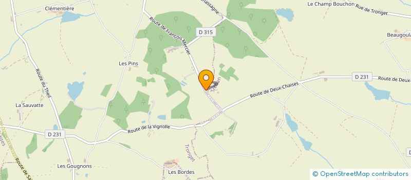 localisation de l'entreprise BOUDOT BERNARD ET JEAN CLAUDE  TREBAN