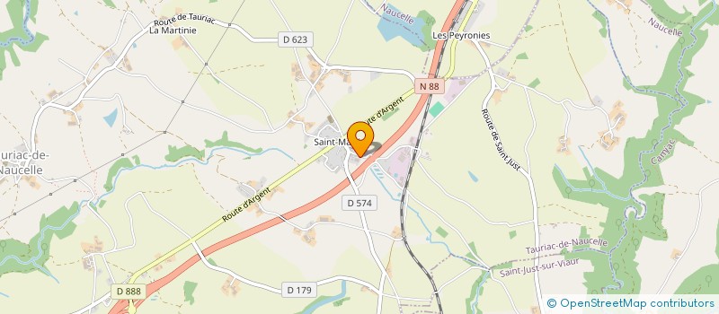 localisation de l'entreprise BOUDOU ET FILS  TAURIAC-DE-NAUCELLE