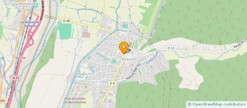 localisation de l'entreprise BOUDOUARD TAXIS à ORAISON