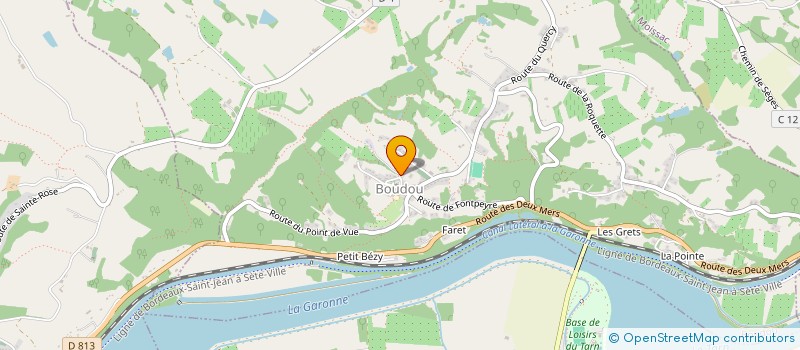 localisation de l'entreprise BOUDOUBIKE CLUB 82  BOUDOU