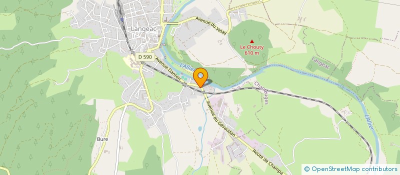 localisation de l'entreprise BOUDOUSSIER FRERES  LANGEAC