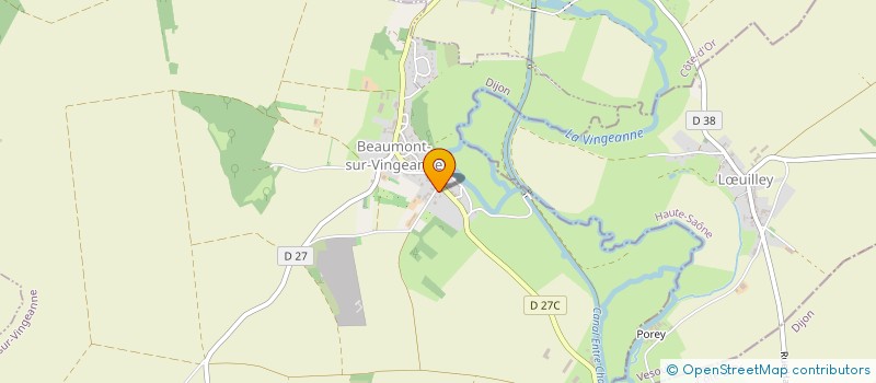 localisation de l'entreprise BOUDROT PIERRE  BEAUMONT-SUR-VINGEANNE