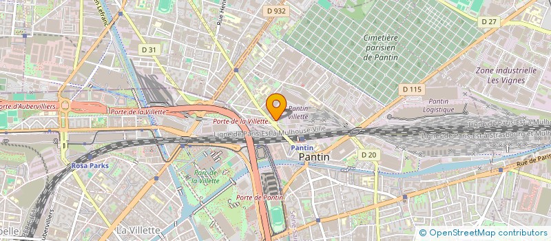 localisation de l'entreprise BOUDROUMA - TABTI  PANTIN