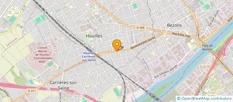 localisation de l'entreprise BOUDUCER  HOUILLES