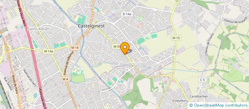 localisation de l'entreprise BOUDUPROD  CASTELGINEST