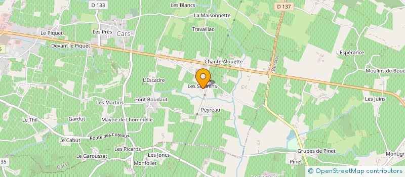 localisation de l'entreprise BOUE FRERES à CARS