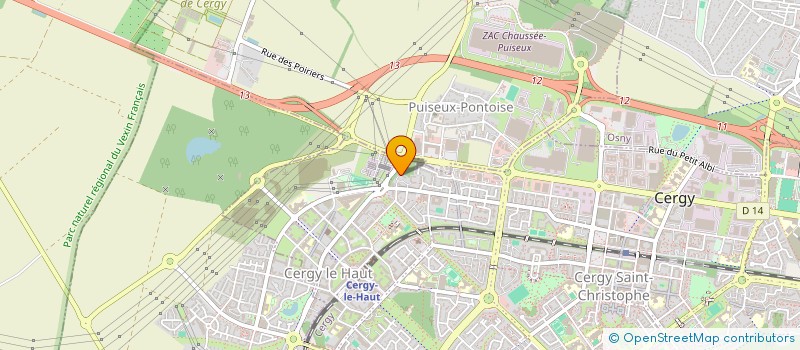 localisation de l'entreprise BOUEDI  CERGY