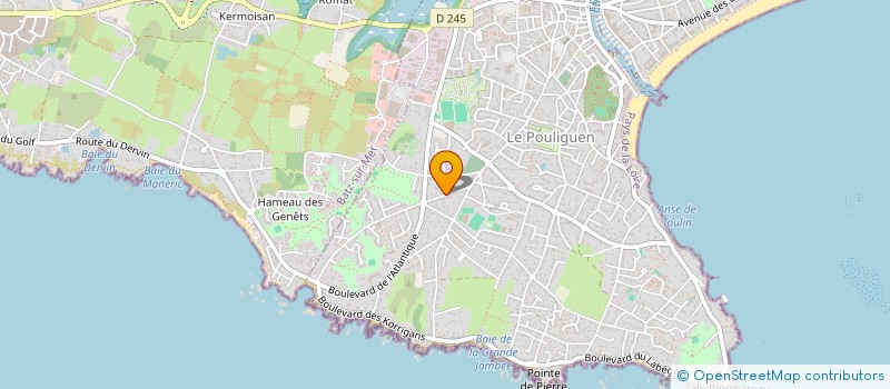 localisation de l'entreprise BOUEFFARD CARRELAGE  LE POULIGUEN