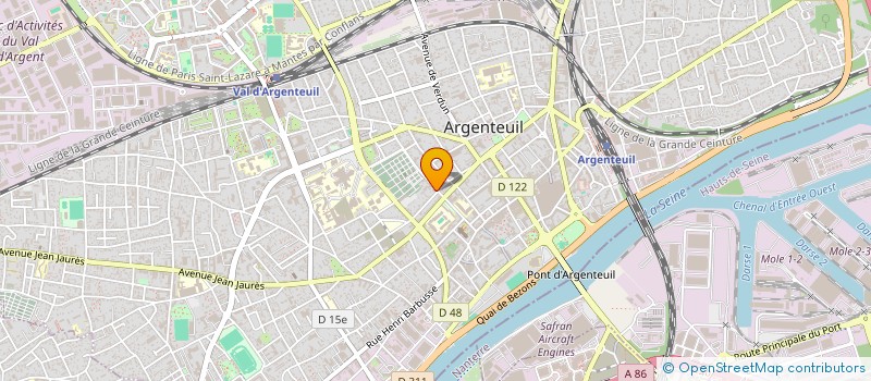 localisation de l'entreprise BOUETARD  YANNICK  ARGENTEUIL